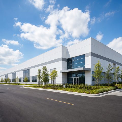 Scene illustration of the new self-built factory building